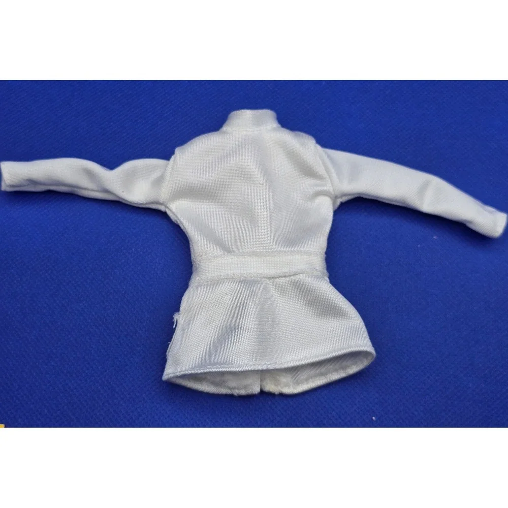 Vintage 1996 Barbie Pet Doctor White Lab Coat Veterinarian Doll Top Mattel 90s
